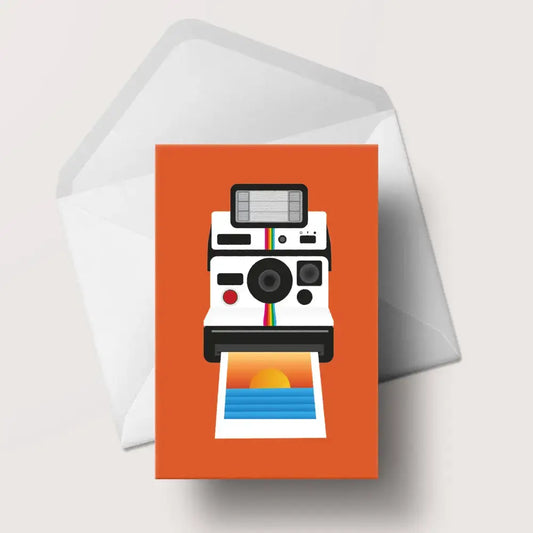 Sunset Camera Greeting Card