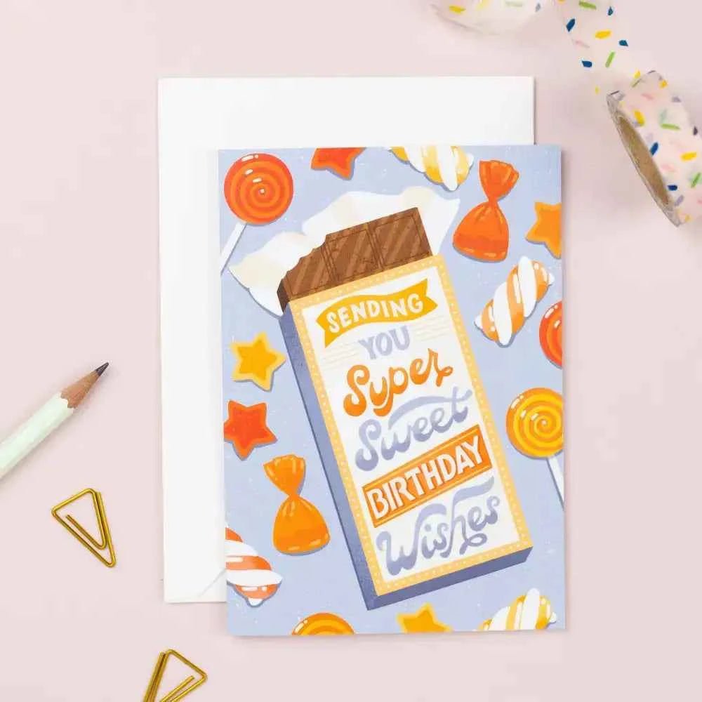 Sweet Birthday | Foodie Birthday Card | Teen | Greeting - The Red Squirrel