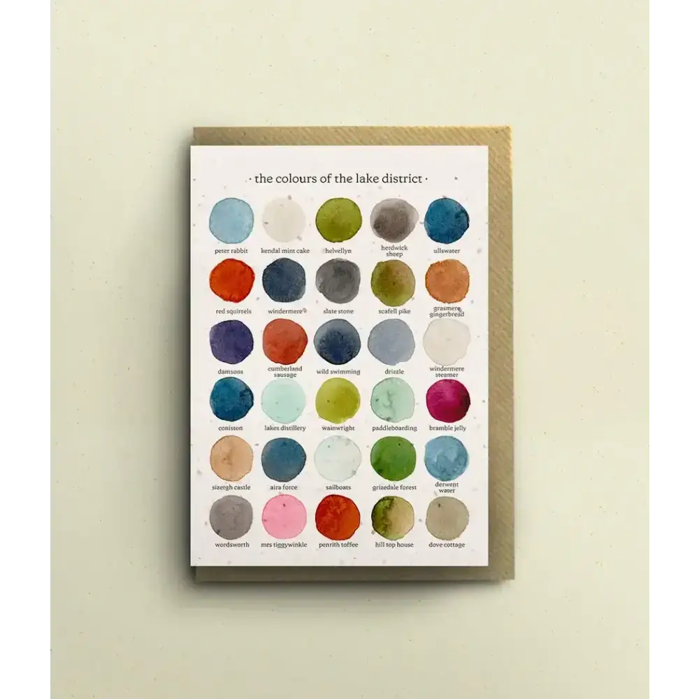 The Colours of the Lake District Greetings Card - greetings card