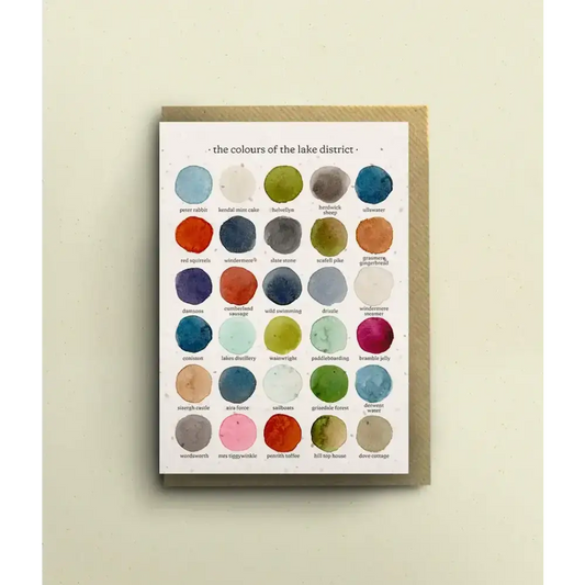 The Colours of the Lake District Greetings Card - greetings card