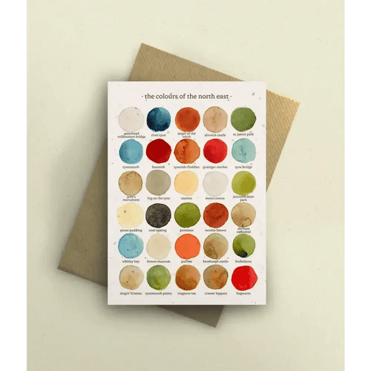 The Colours of the North East Greetings Card - The Red Squirrel