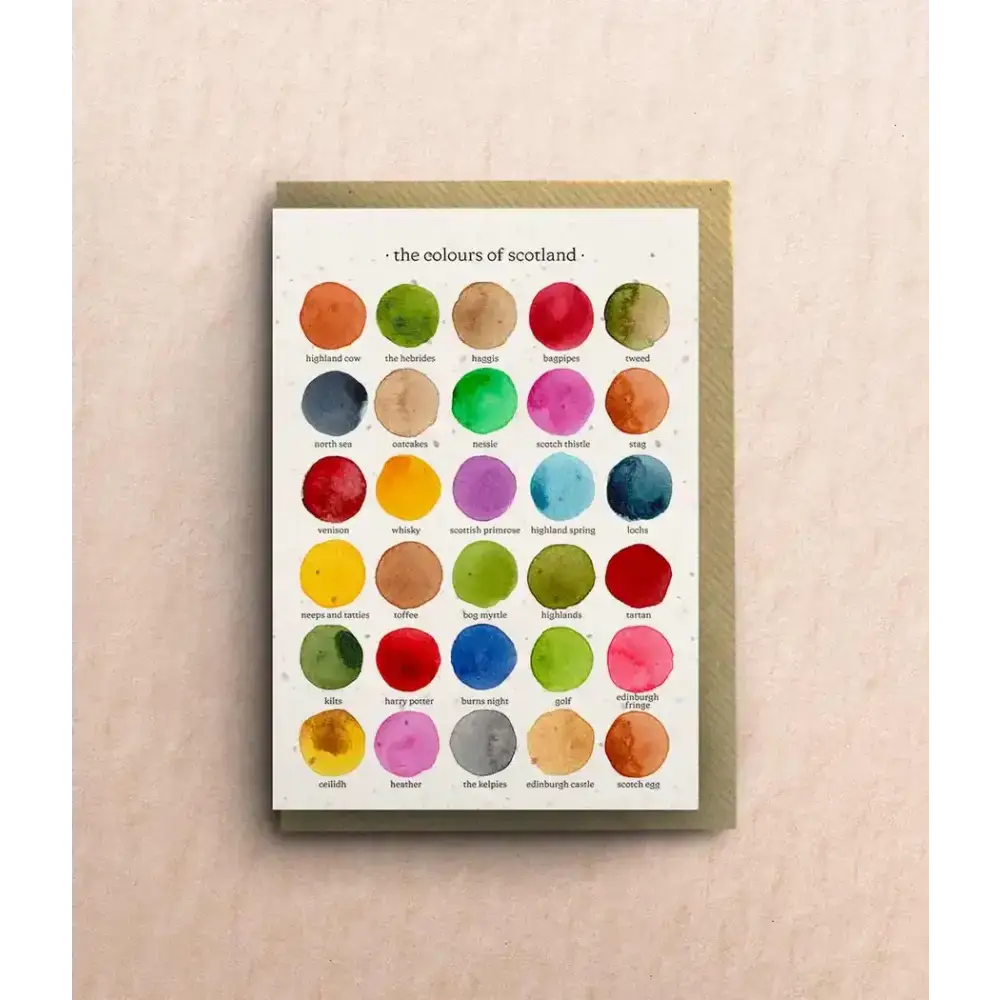 The Colours of Scotland Greetings Card - greetings card