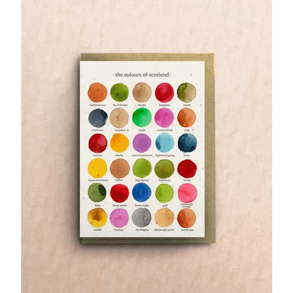 The Colours of Scotland Greetings Card - The Red Squirrel