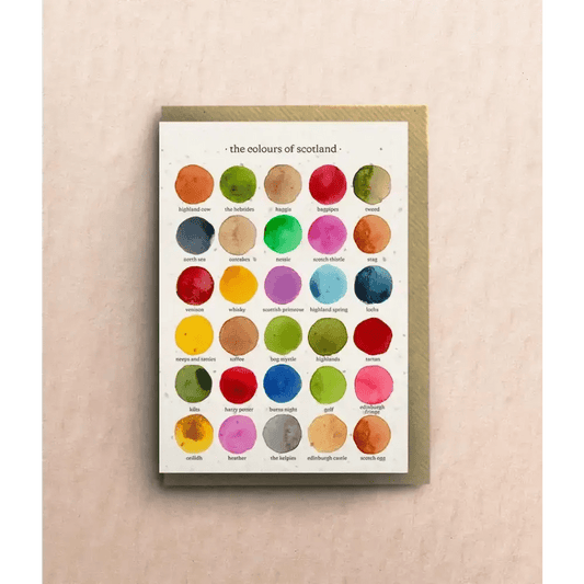 The Colours of Scotland Greetings Card - The Red Squirrel