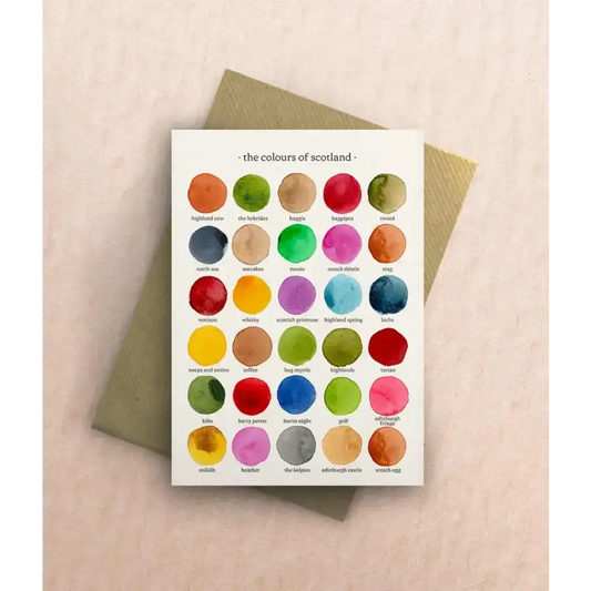 The Colours of Scotland Greetings Card - greetings card
