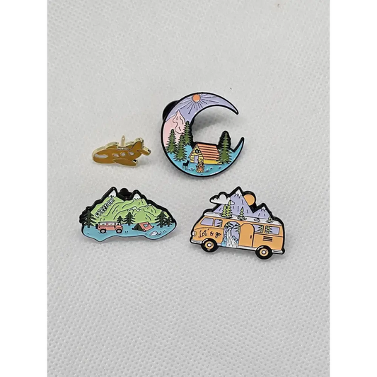 Travel and Adventure pin badges - Pin badges