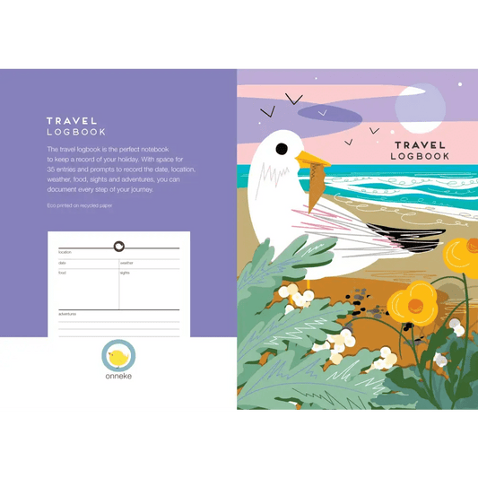 Travel logbook seagull - travel journal - The Red Squirrel