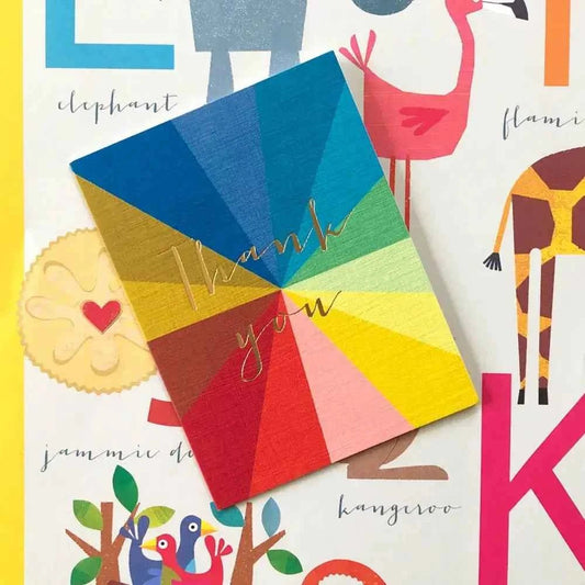 Gold Foiled Thank You Card - The Red Squirrel