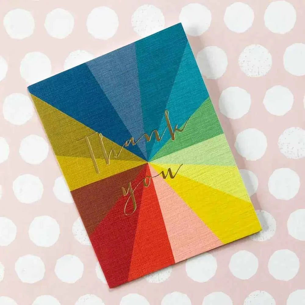 Gold Foiled Thank You Card - The Red Squirrel