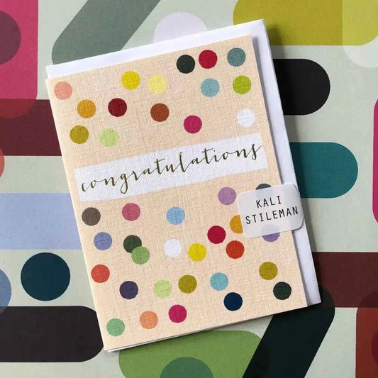 Mini Gold Foiled Congratulations Card - The Red Squirrel