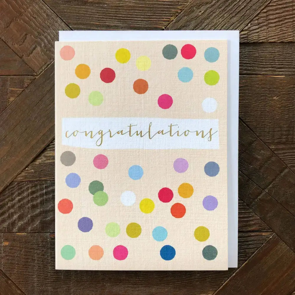 TW434 Mini Gold Foiled Congratulations Card