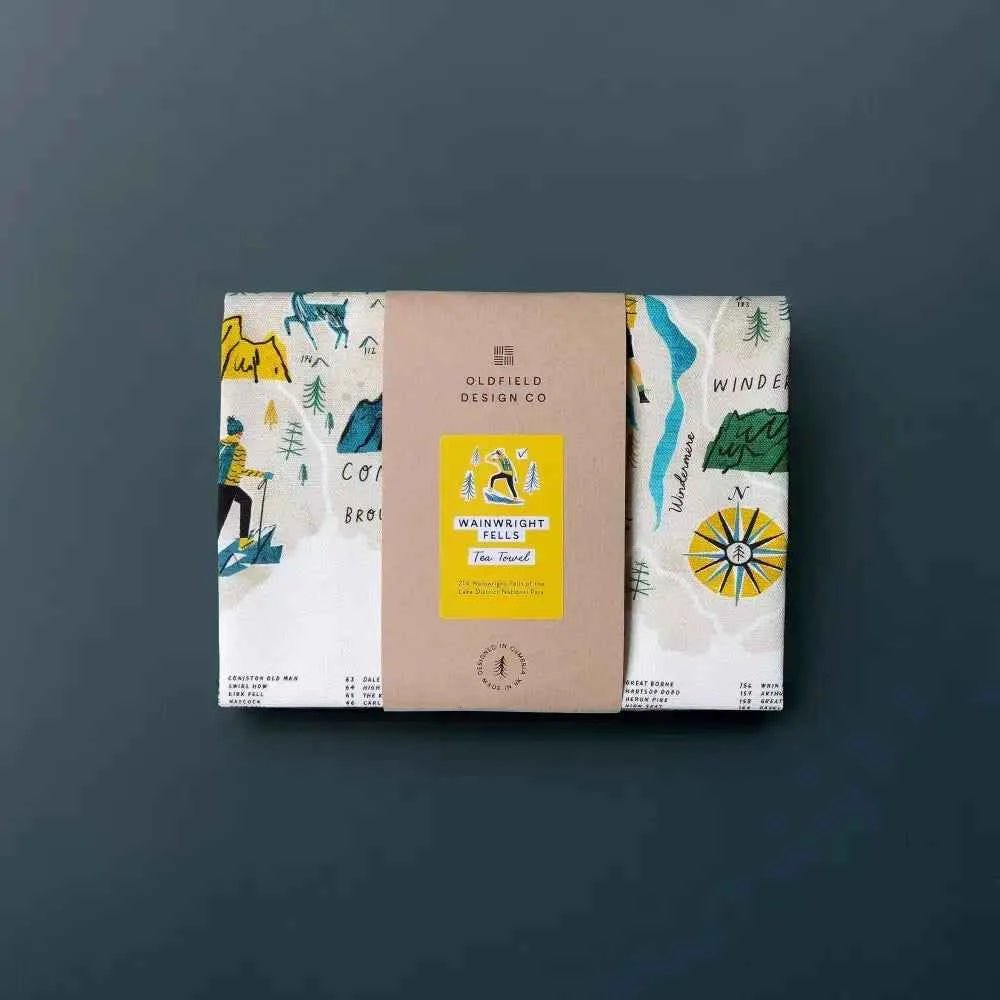 Wainwright Fells Tea Towel - The Red Squirrel