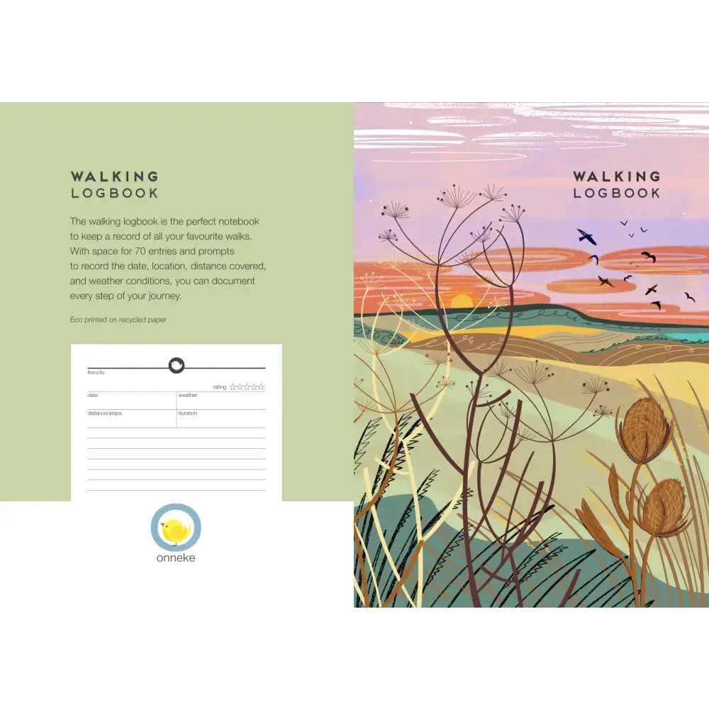 Walking logbook - journal outdoor notebook