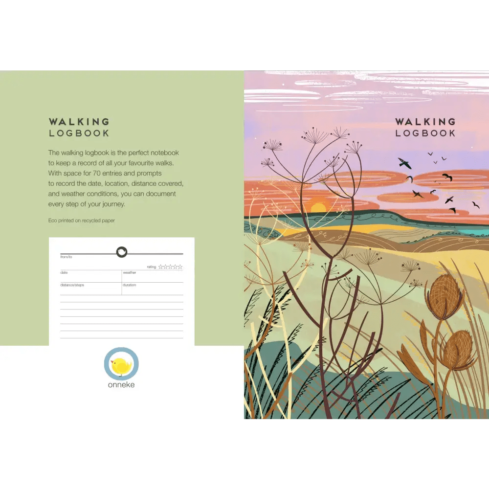 Walking logbook - journal outdoor notebook - The Red Squirrel