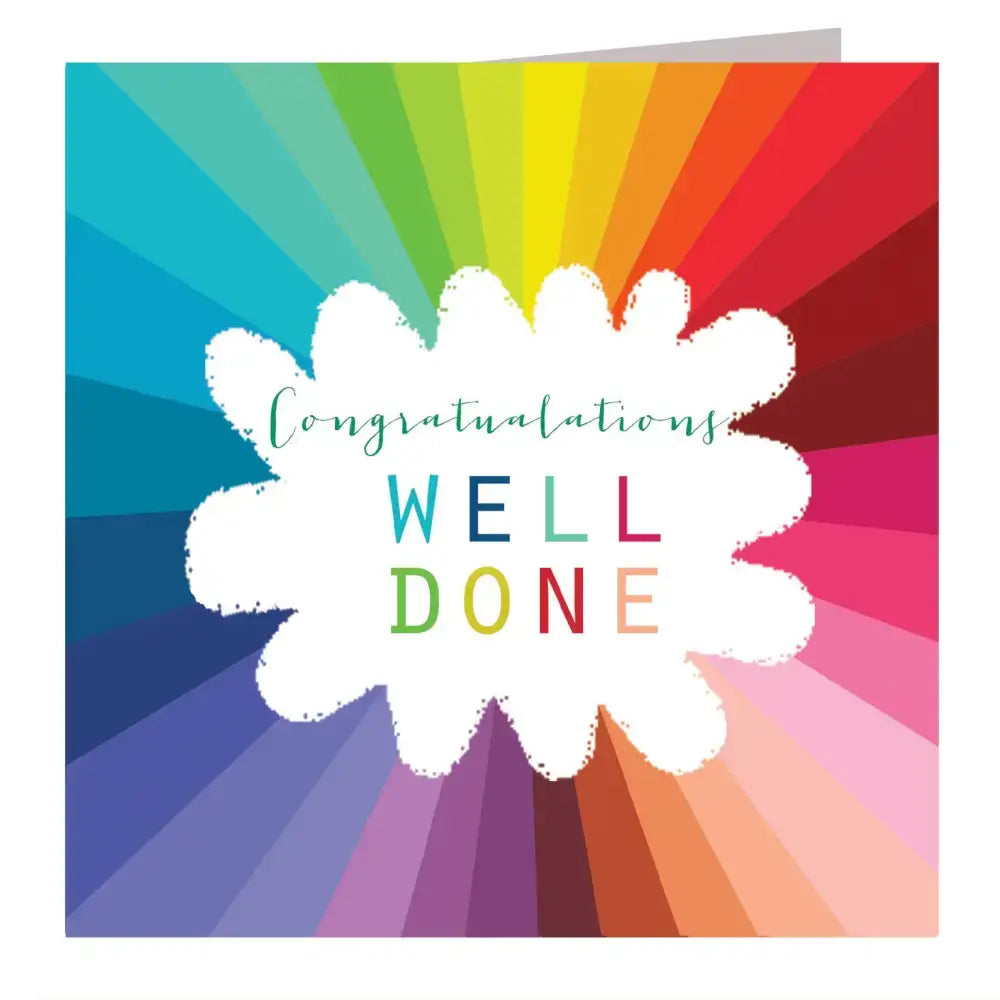 WO80 Colourful Well Done Card