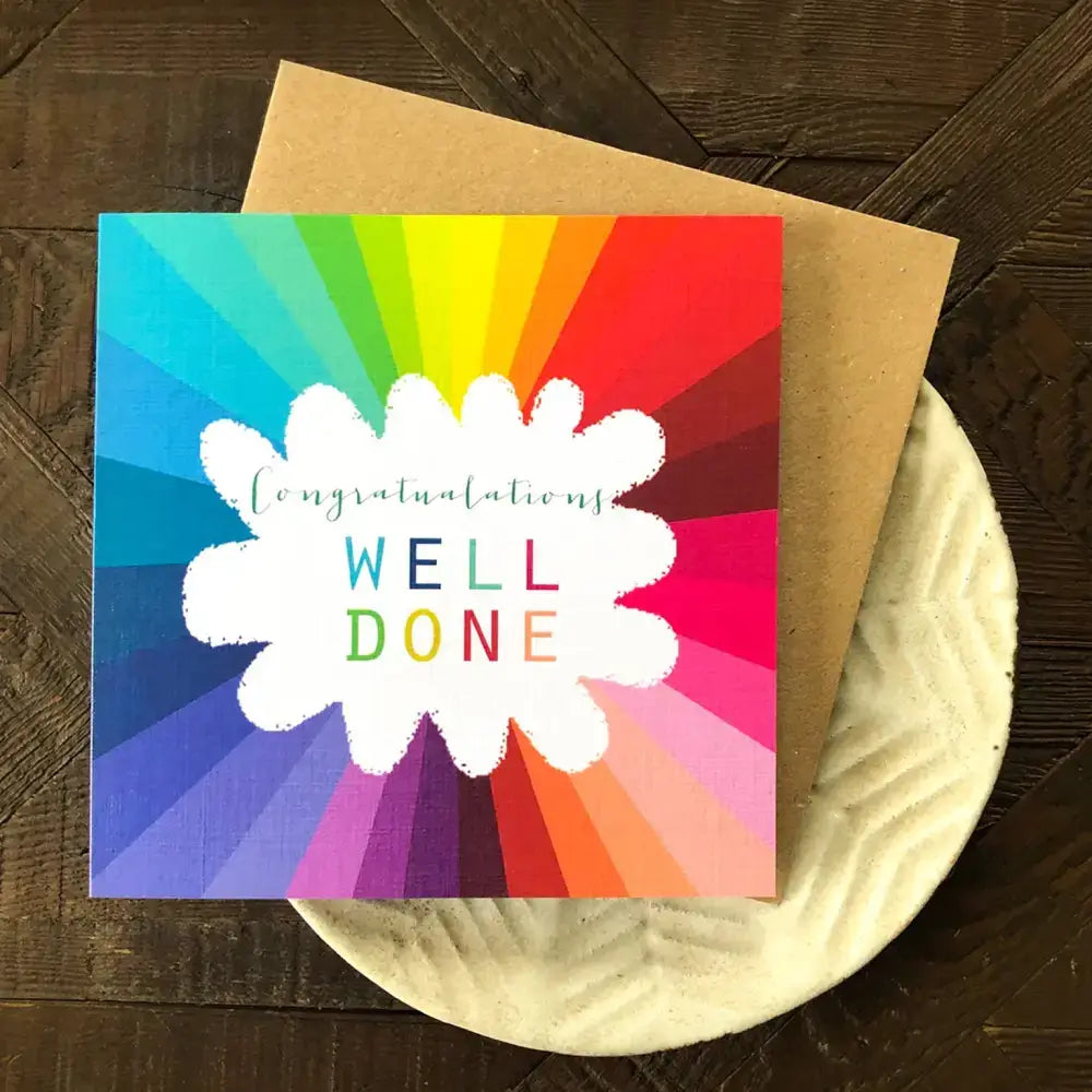 WO80 Colourful Well Done Card