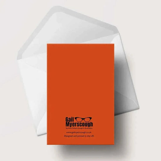 Vintage Typewriter Birthday Card - The Red Squirrel