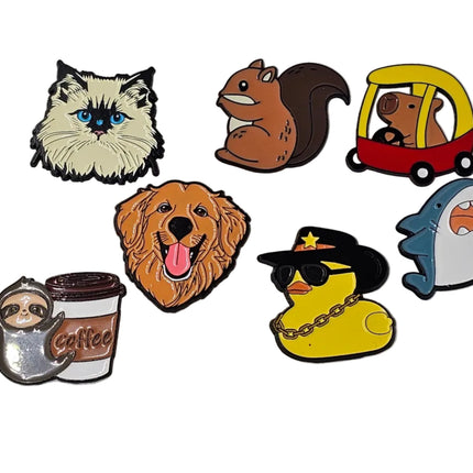 Animal Themed Pin Badges - The Red Squirrel