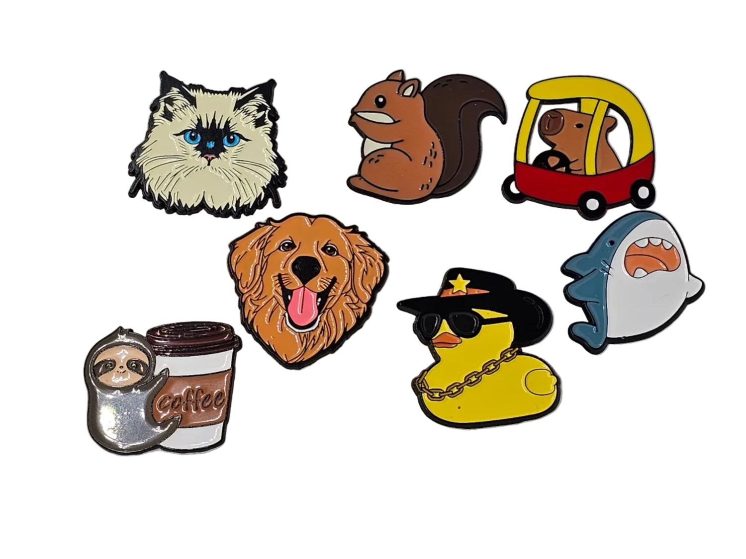 Animal Themed Pin Badges - The Red Squirrel