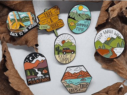 Nature Themed Pin Badges - The Red Squirrel