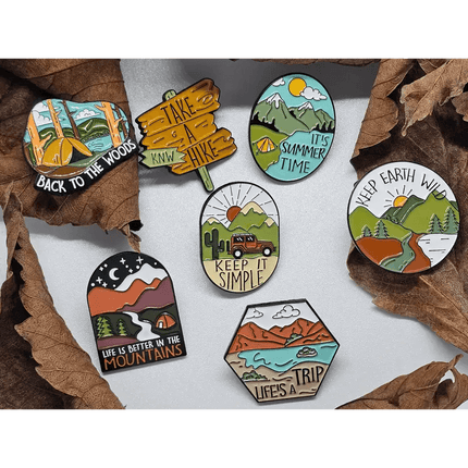 Nature Themed Pin Badges - The Red Squirrel