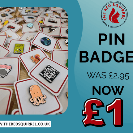 Pin Badges - The Red Squirrel