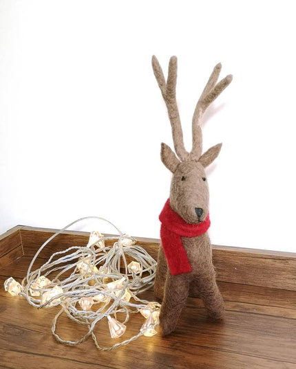 Handmade Felt Standing Reindeer