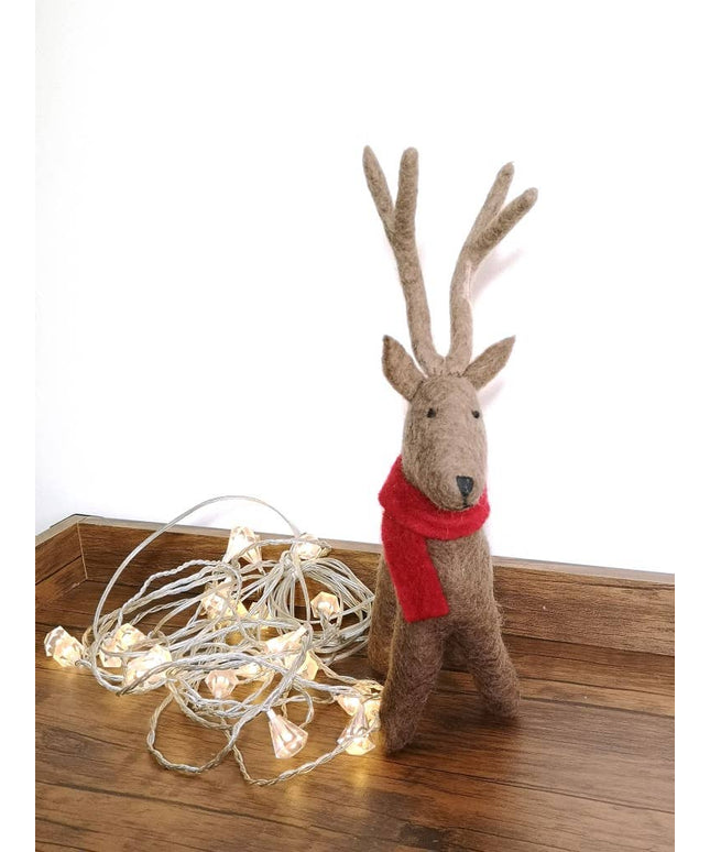 Handmade Felt Standing Reindeer