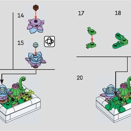 LEGO® Botanicals™: Tiny Desert Garden Book - Gardening Gift