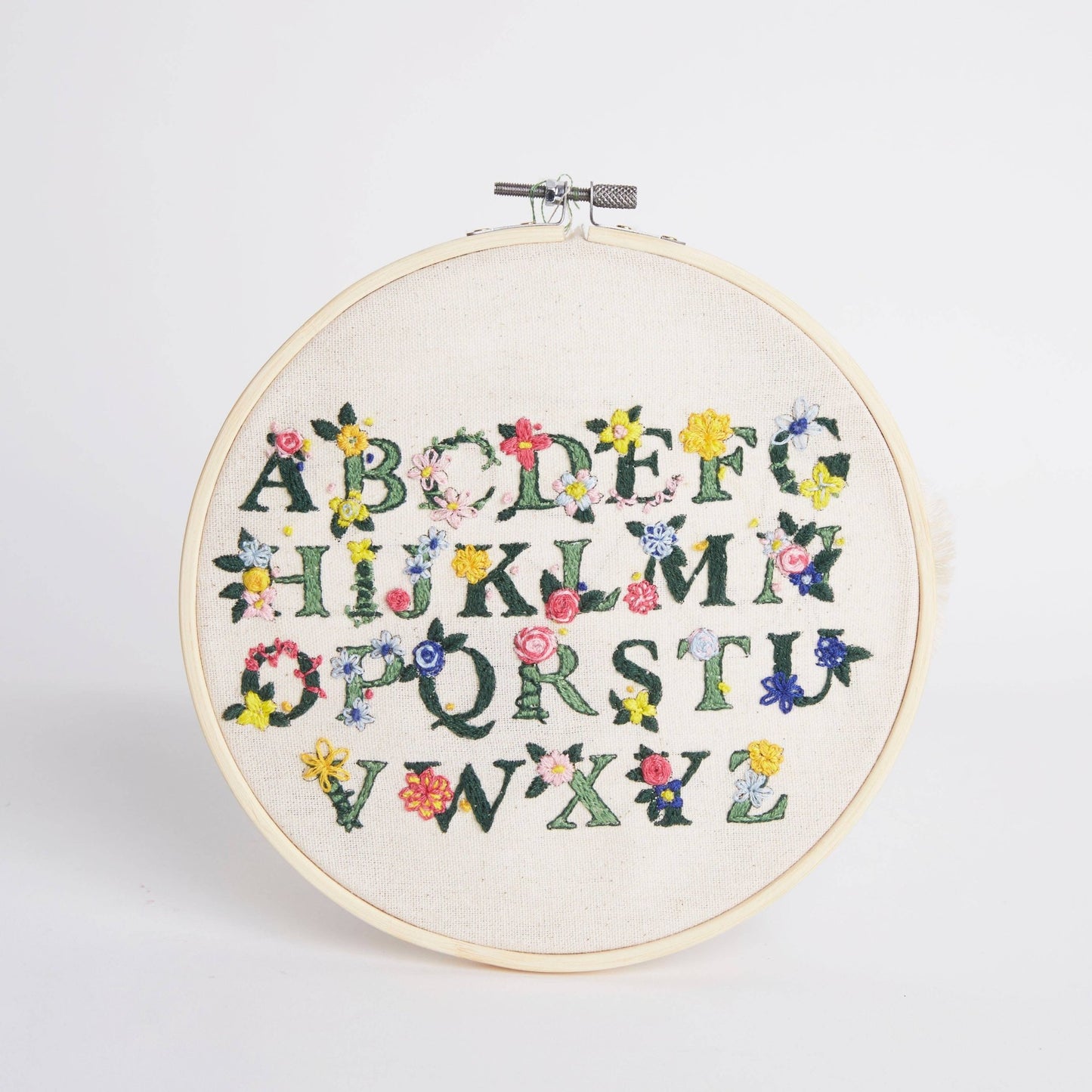 Sew & So On Embroidery Kit - Floral Letters - The Red Squirrel