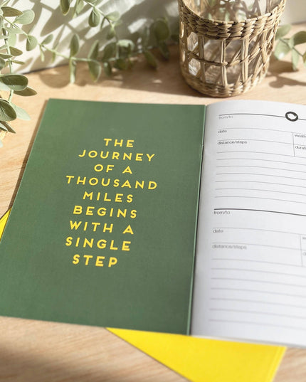 Walking logbook lighthouse - journal outdoor notebook