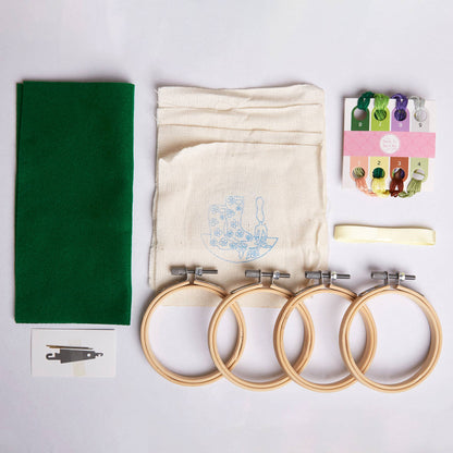 Sew & So On Embroidery Craft Stitch Kit - Garden Design - The Red Squirrel