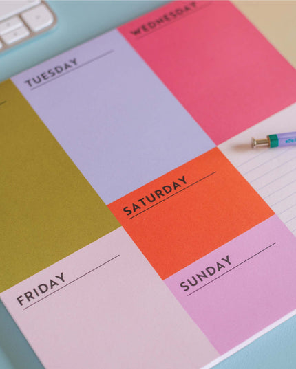 A4 Weekly Planner Pad | Block My Life