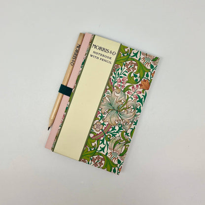 William Morris Mini Notebook with Pencil - The Red Squirrel