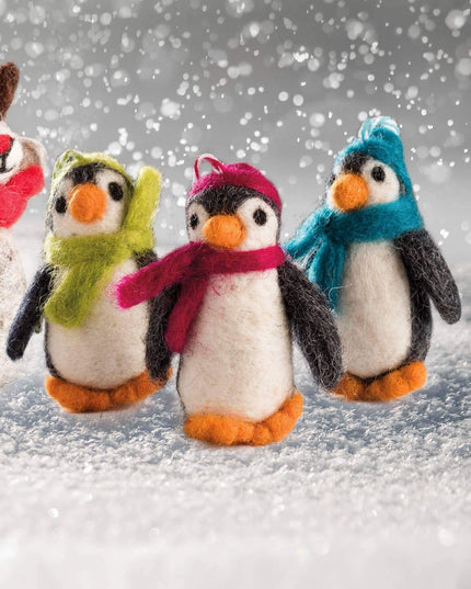 Felt Penguin Christmas Decoration
