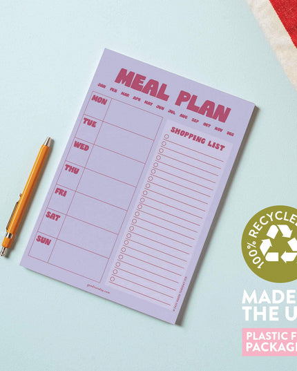 A5 Meal Planner & Shopping List | Lilac & Plum