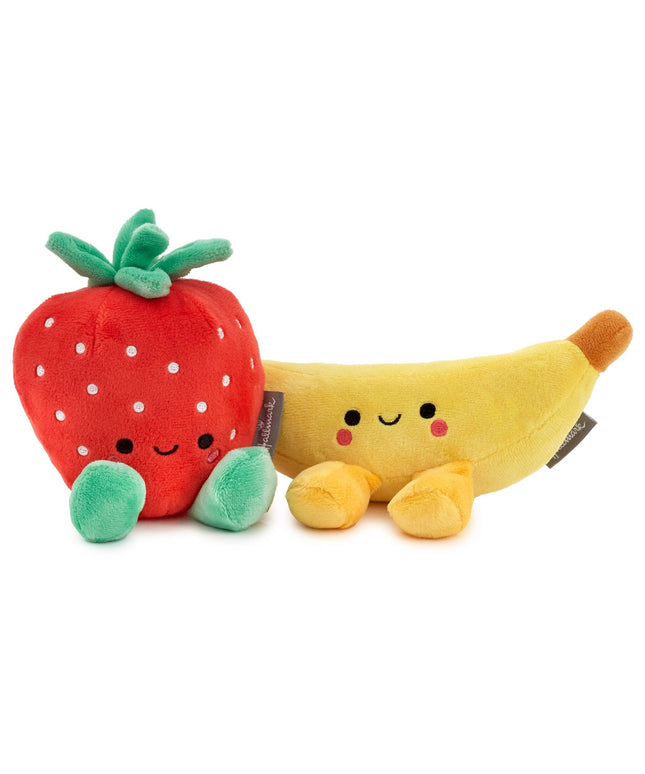 Better Together Strawberry and Banana Magnetic Plush Pair