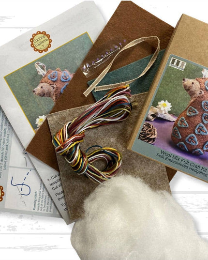 Folk Hedgehog Felt Craft Mini Kit