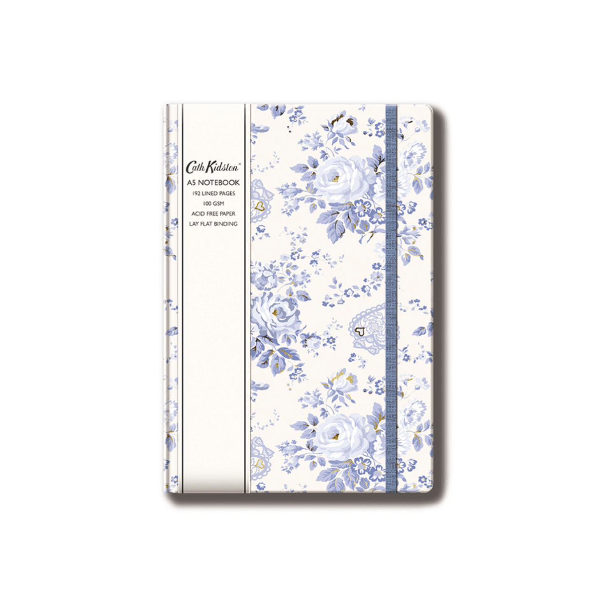 Cath Kidston A5 Notebook - Blue flowers - The Red Squirrel