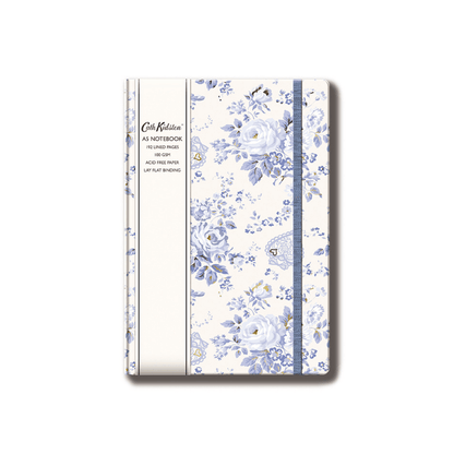 Cath Kidston A5 Notebook - Blue flowers - The Red Squirrel