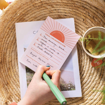 Daily Gratitude Pad | Sun Ray | A6 - The Red Squirrel