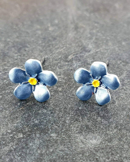 Forget Me Not Blue Flower Mini Stud Earring