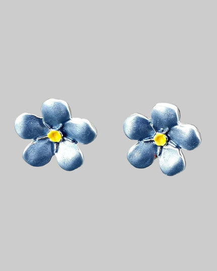 Forget Me Not Blue Flower Mini Stud Earring