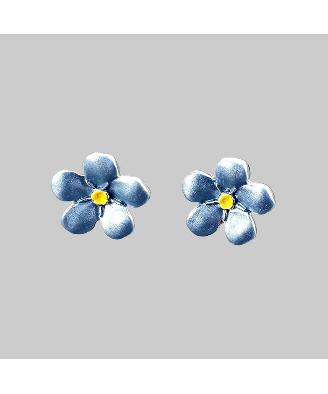 Forget Me Not Blue Flower Mini Stud Earring