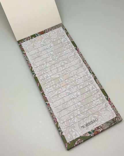 William Morris Magnetic List Pad Stationery Gift