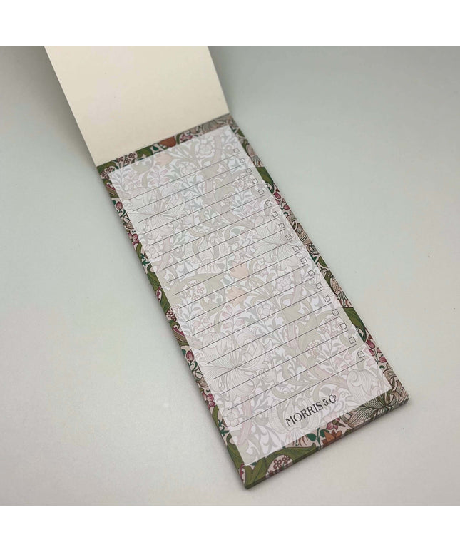William Morris Magnetic List Pad Stationery Gift
