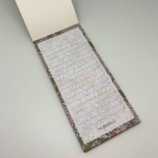 William Morris Magnetic List Pad Stationery Gift