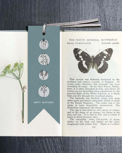East of India Birthday Bookmark