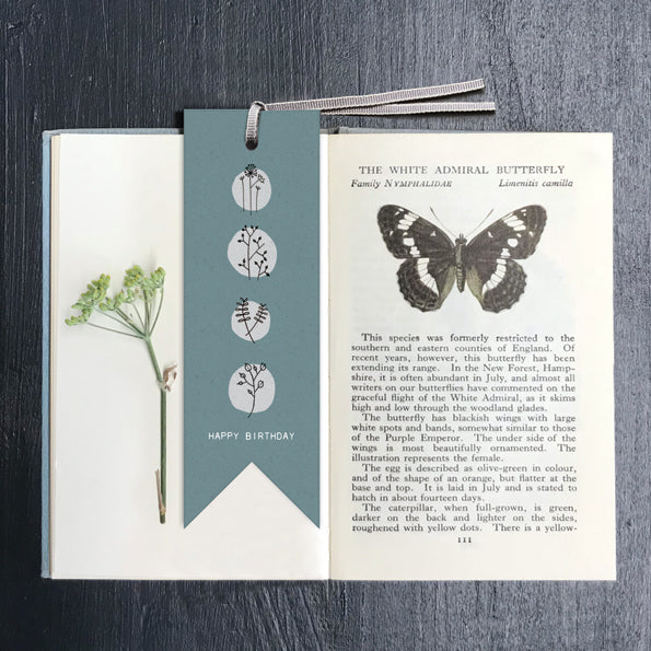 East of India Birthday Bookmark