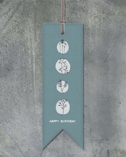 East of India Birthday Bookmark